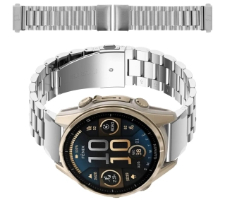 Bizon ze stali nierdzewnej Aura QuickFit 20mm Srebrny