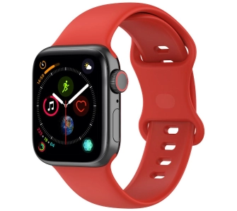 Pasek Bizon Strap Watch Silicone S do Apple Watch 38/40/41/42mm Czerwony