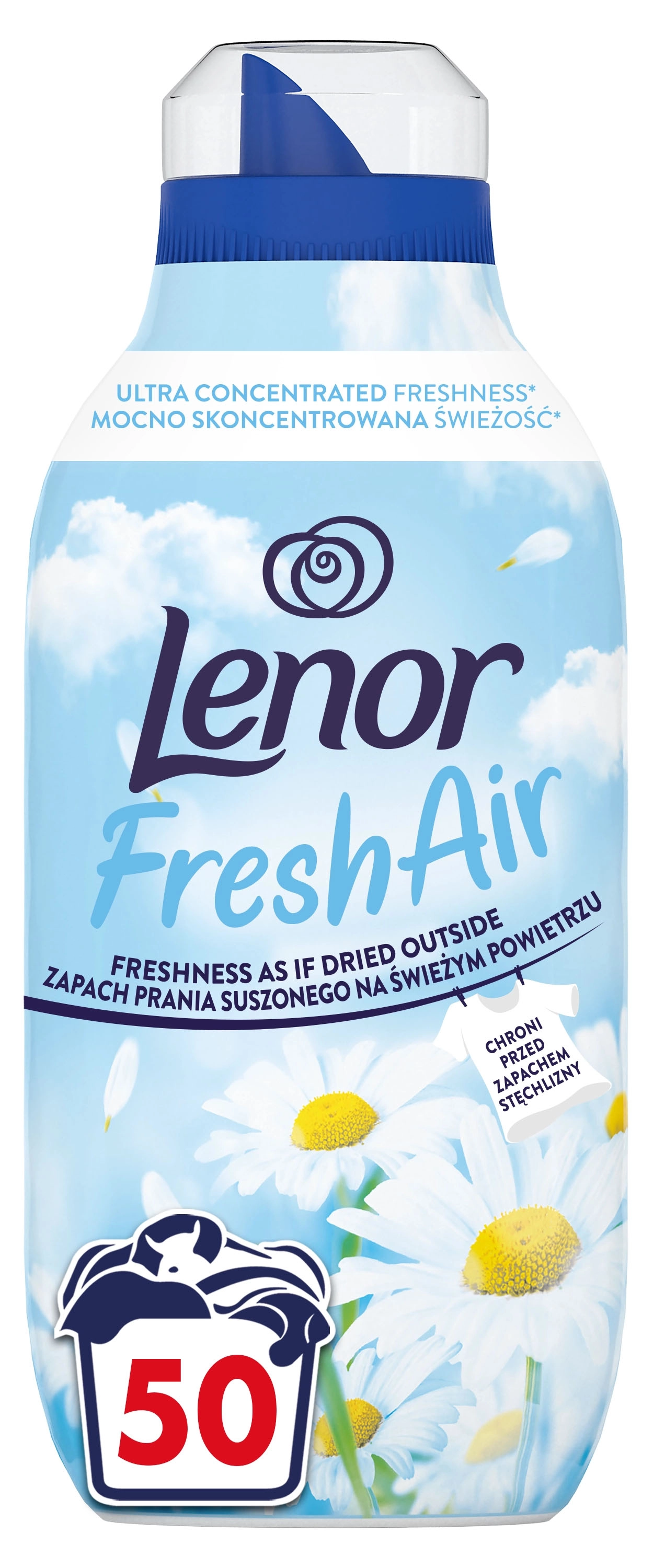 Płyn do płukania Lenor Fresh Air Effect Sensitive 50 prań 0,7l