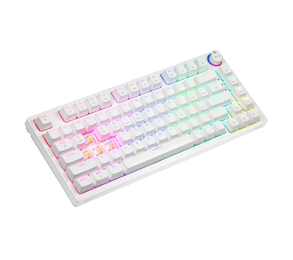Savio Phenix White Gateron Yellow Pro ABS Biały