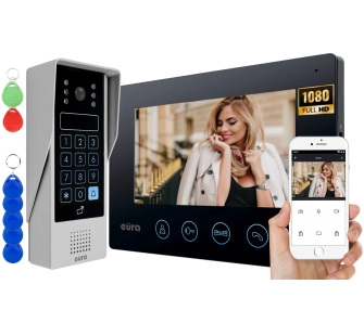 Wideodomofon Eura-Tech VDP-90A3 Delta+ Czarny