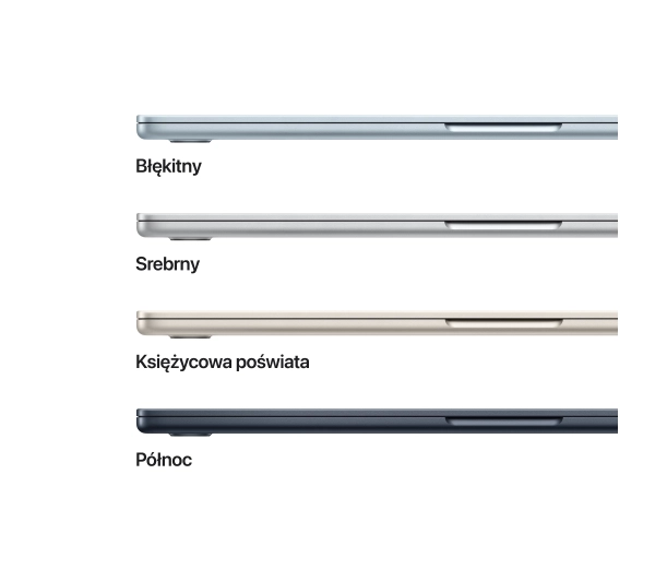Apple MacBook Air 2025 15,3" M4 16GB RAM 512GB Dysk macOS Srebrny Funkcje AI - Kup na Raty - RRSO 0%