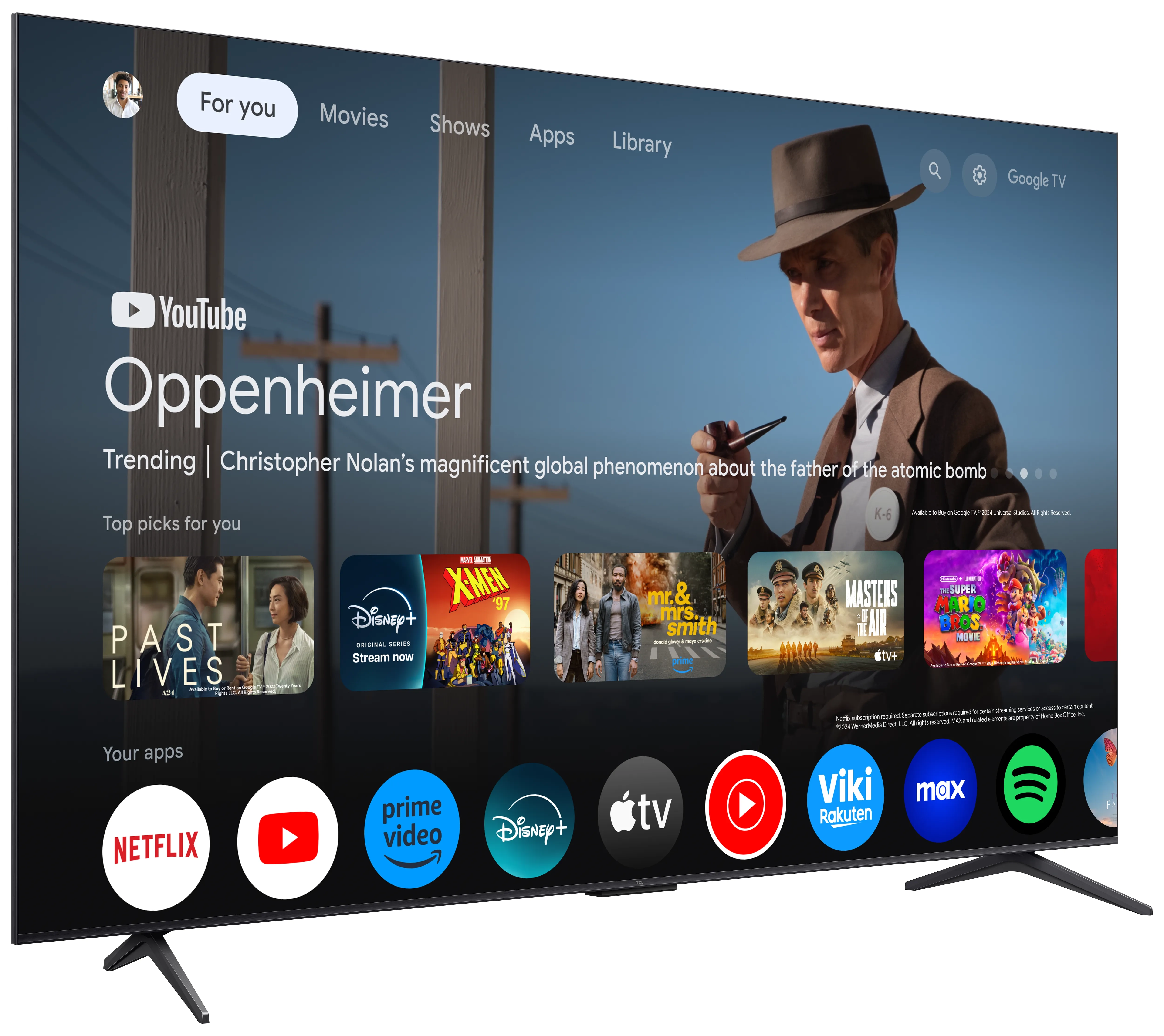 Telewizor TCL 85Q6C 85" QD-Mini LED 4K 144Hz Google TV Dolby Vision IQ Dolby Atmos HDMI 2.1 DVB-T2