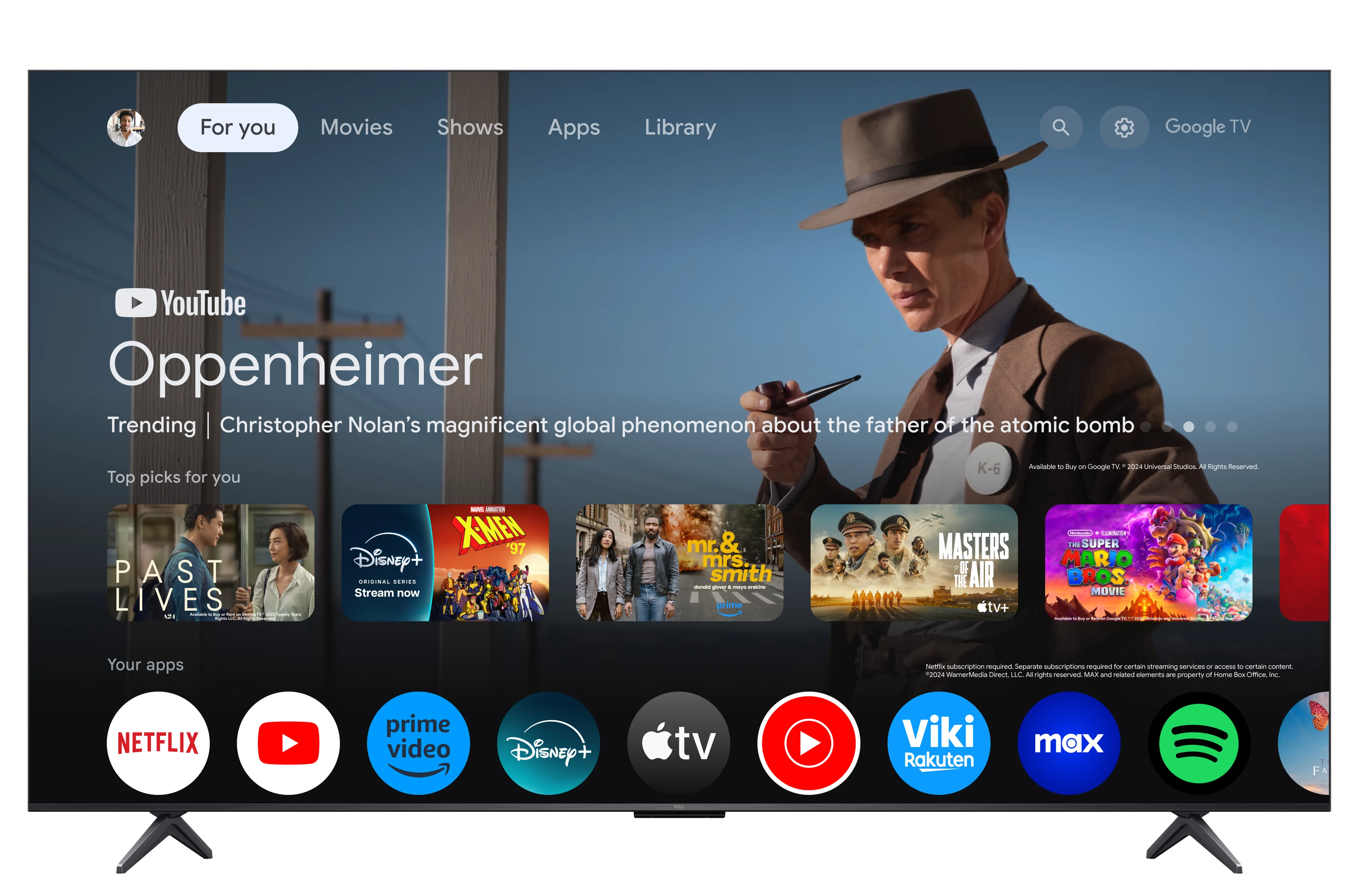Telewizor TCL 85Q6C 85" QD-Mini LED 4K 144Hz Google TV Dolby Vision IQ Dolby Atmos HDMI 2.1 DVB-T2