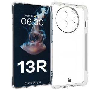Etui Bizon Elastyczne Salpa do OnePlus 13R Przezroczysty