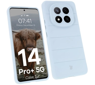 Etui Bizon Tur do Xiaomi Redmi Note 14 Pro Plus 5G Jasnoniebieskie