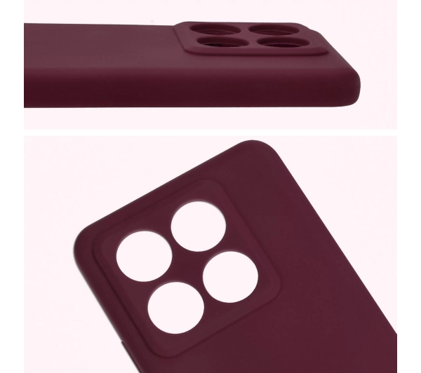 Bizon Silikonowe Soft do Xiaomi 14T Pro Ciemno-fioletowy