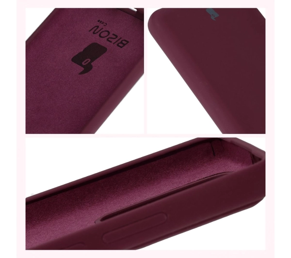 Bizon Silikonowe Soft do Xiaomi 14T Pro Ciemno-fioletowy