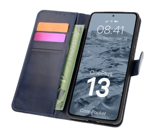 Bizon z klapką Pocket do OnePlus 13 Granatowy