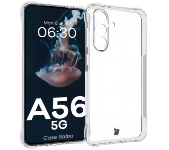 Etui Bizon Elastyczne Salpa do Galaxy A56 5G Przezroczysty