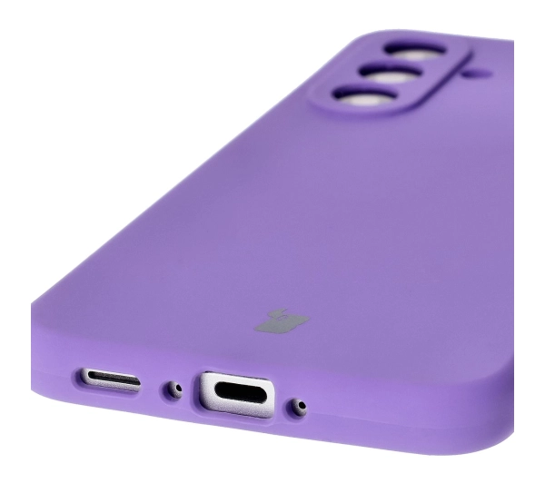 Bizon Silikonowe Soft do Galaxy A56 5G Fioletowy