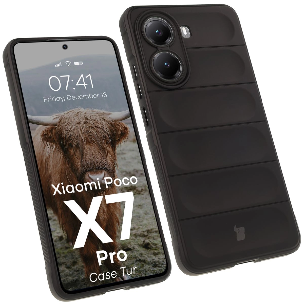 Etui Bizon Tur do Xiaomi Poco X7 Pro Czarny