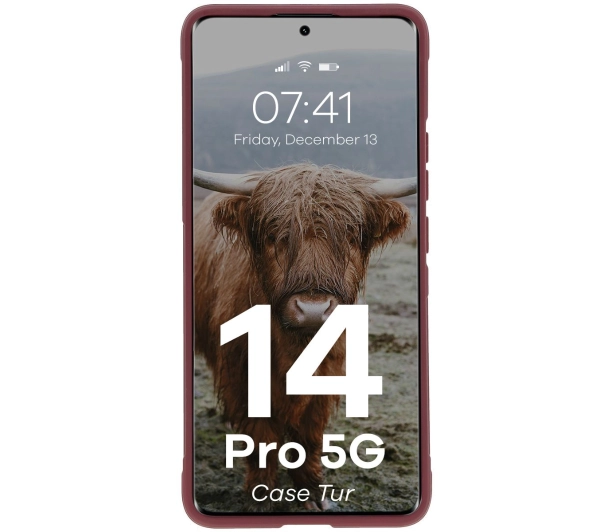 Bizon Tur do Xiaomi Redmi Note 14 Pro 5G / Poco X7 Ciemnofioletowy