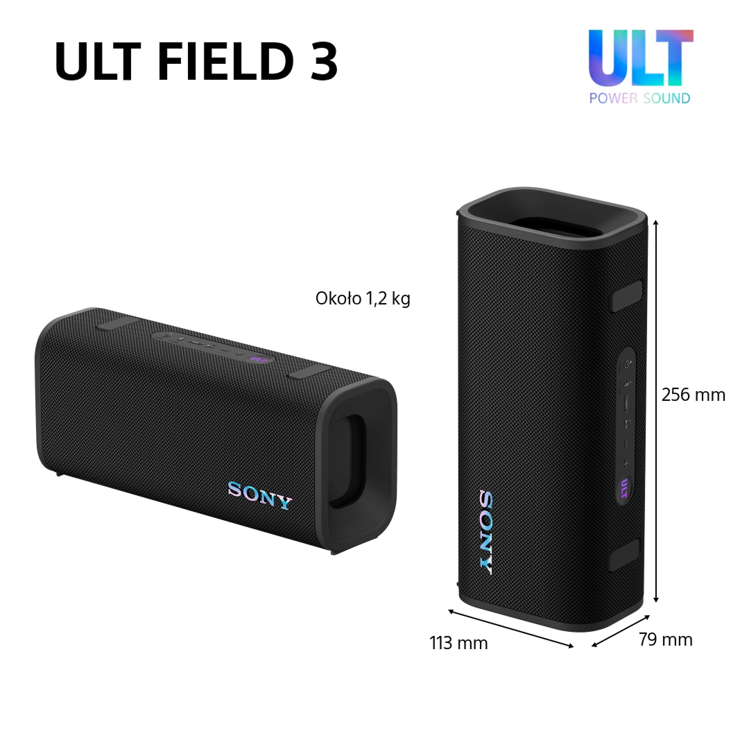 Głośnik Bluetooth Sony ULT Field 3 SRS-ULT30B Czarny