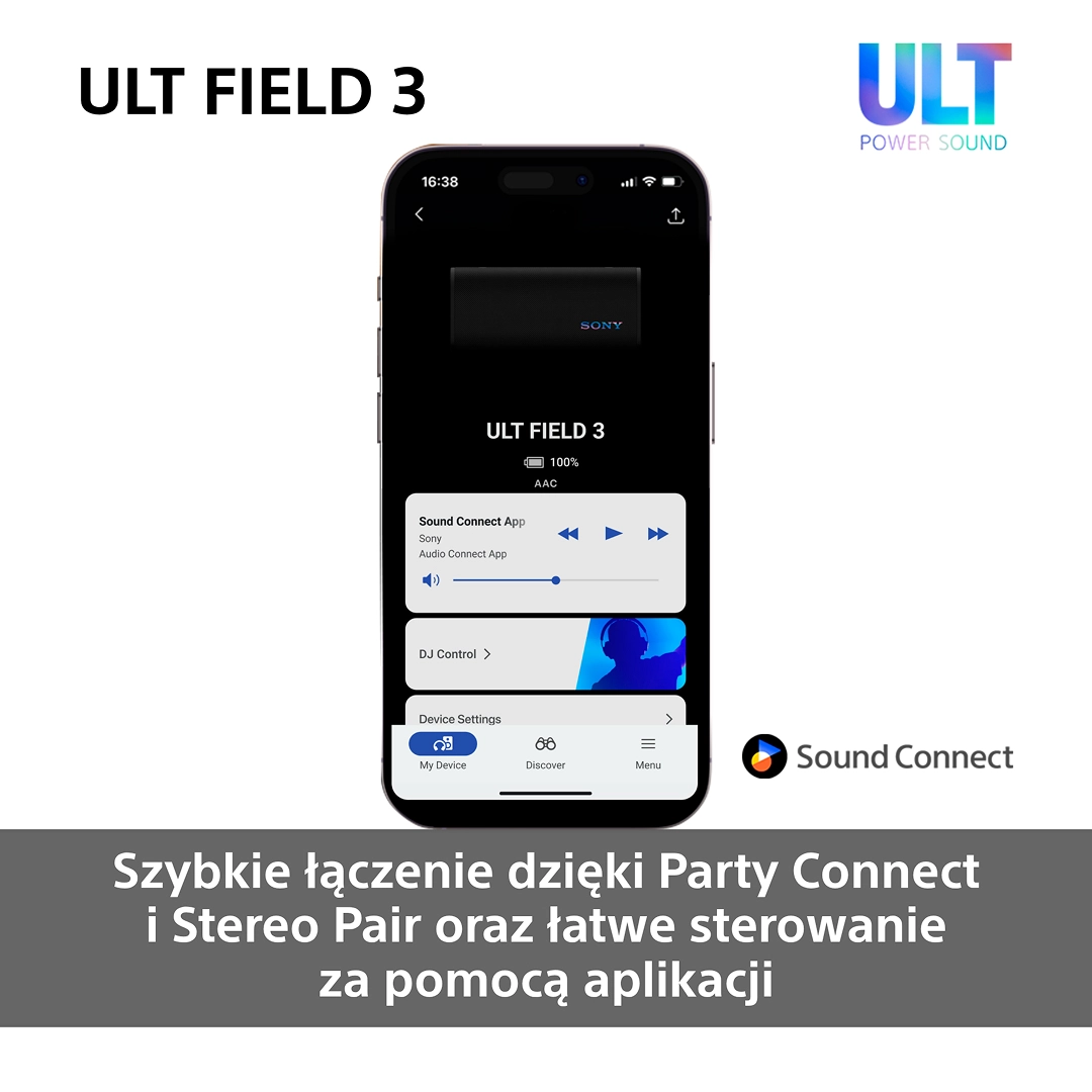 Głośnik Bluetooth Sony ULT Field 3 SRS-ULT30B Czarny