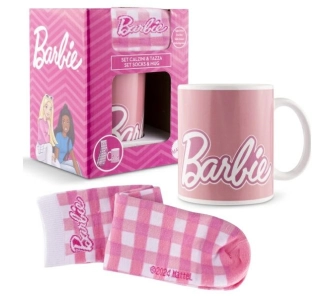 Zestaw prezentowy Coriex Barbie 340ml Skarpetki