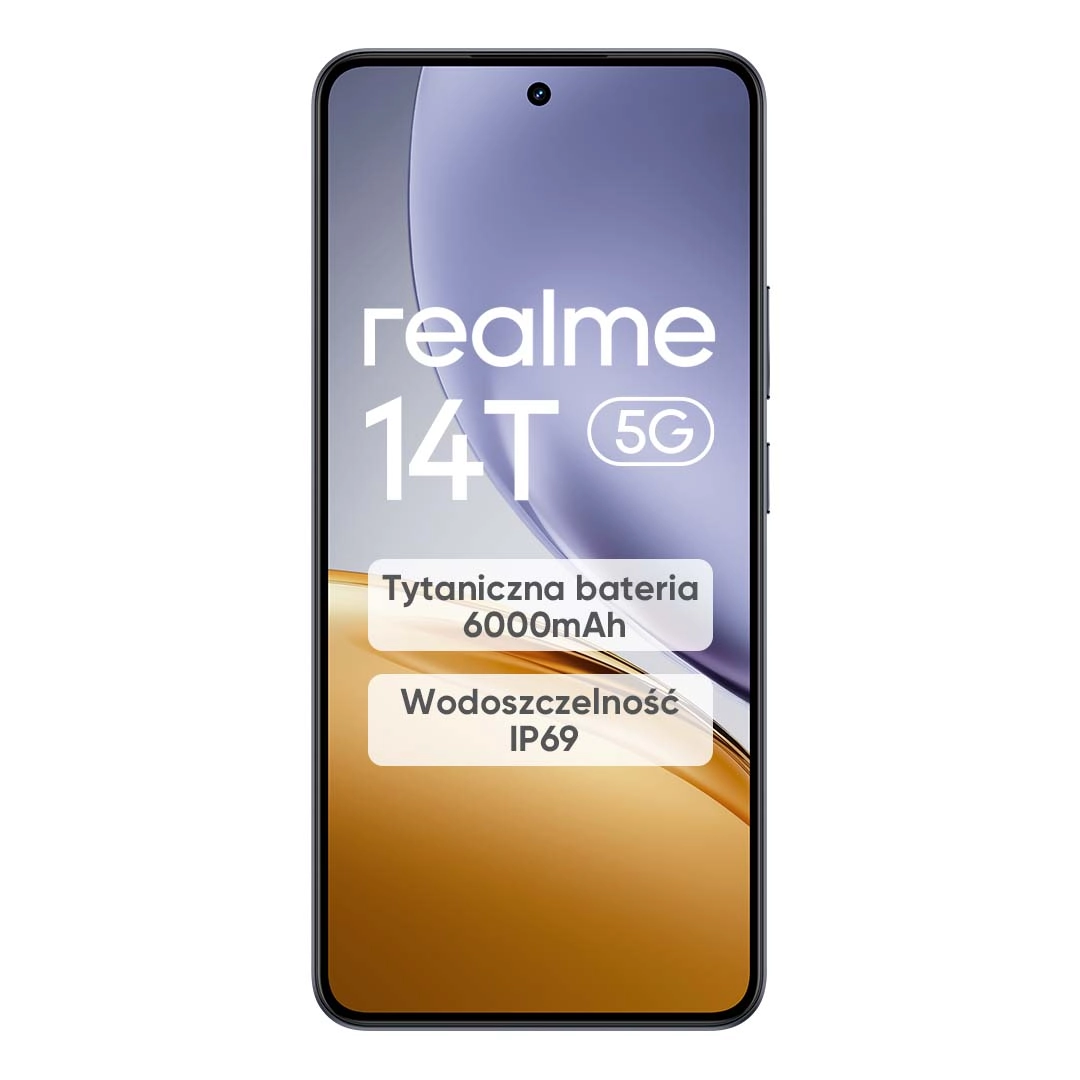 Smartfon realme 14T 5G 8/256GB 6,67" 120Hz 50Mpix Czarny