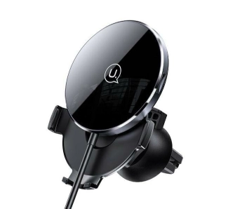 Uchwyt na telefon USAMS 15W 2w1Magnetic do kratki wentylacyjnej Czarny