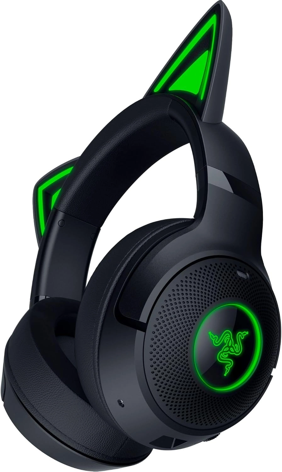 Słuchawki bezprzewodowe z mikrofonem Razer Kraken Kitty V2 BT Black Nauszne Czarny