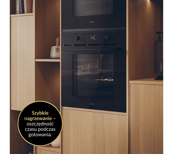 Haier ID Seria 2 H6 ID2P5B3ECTB Funkcje AI Termoobieg AirFry Zdalne sterowanie Czarny - Kup na Raty - RRSO 0%