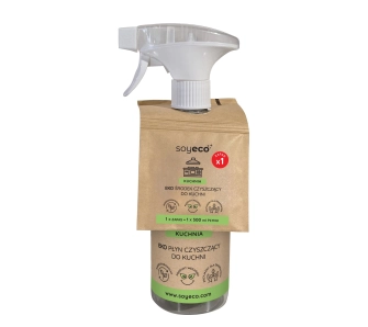 Płyn Soyeco do czyszczenia kuchni 0,5l + wkład 0,5l