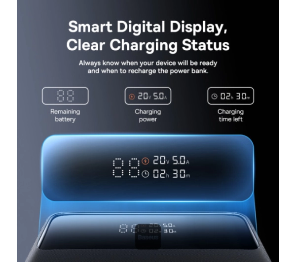 Baseus Blade H1 Lite 20000mAh 100W Czarny - ⚡ BESTSELLERY ⚡