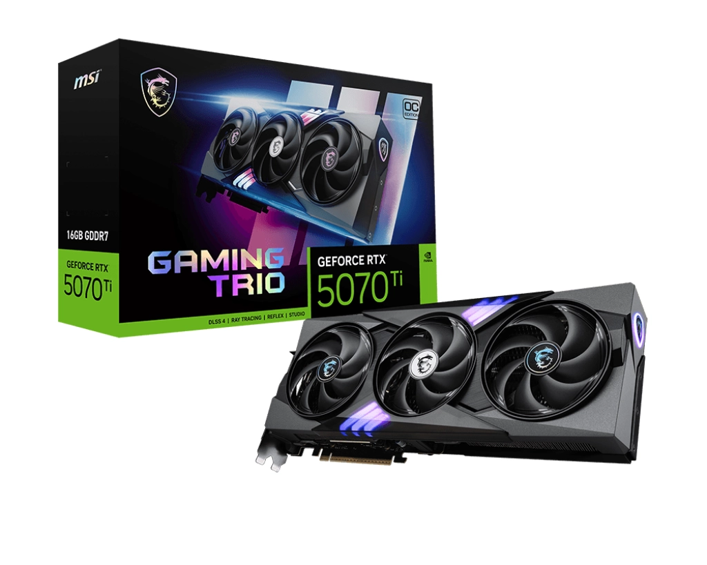 Karta graficzna MSI GeForce RTX 5070 Ti GAMING TRIO OC 16GB GDDR7 256bit DLSS 4