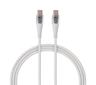 QUALO USB-C do USB-C 1,5m 3A Biały