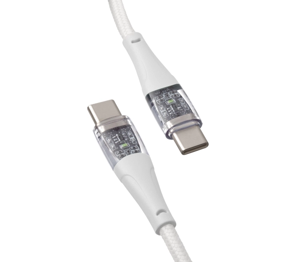 QUALO USB-C do USB-C 1,5m 3A Biały
