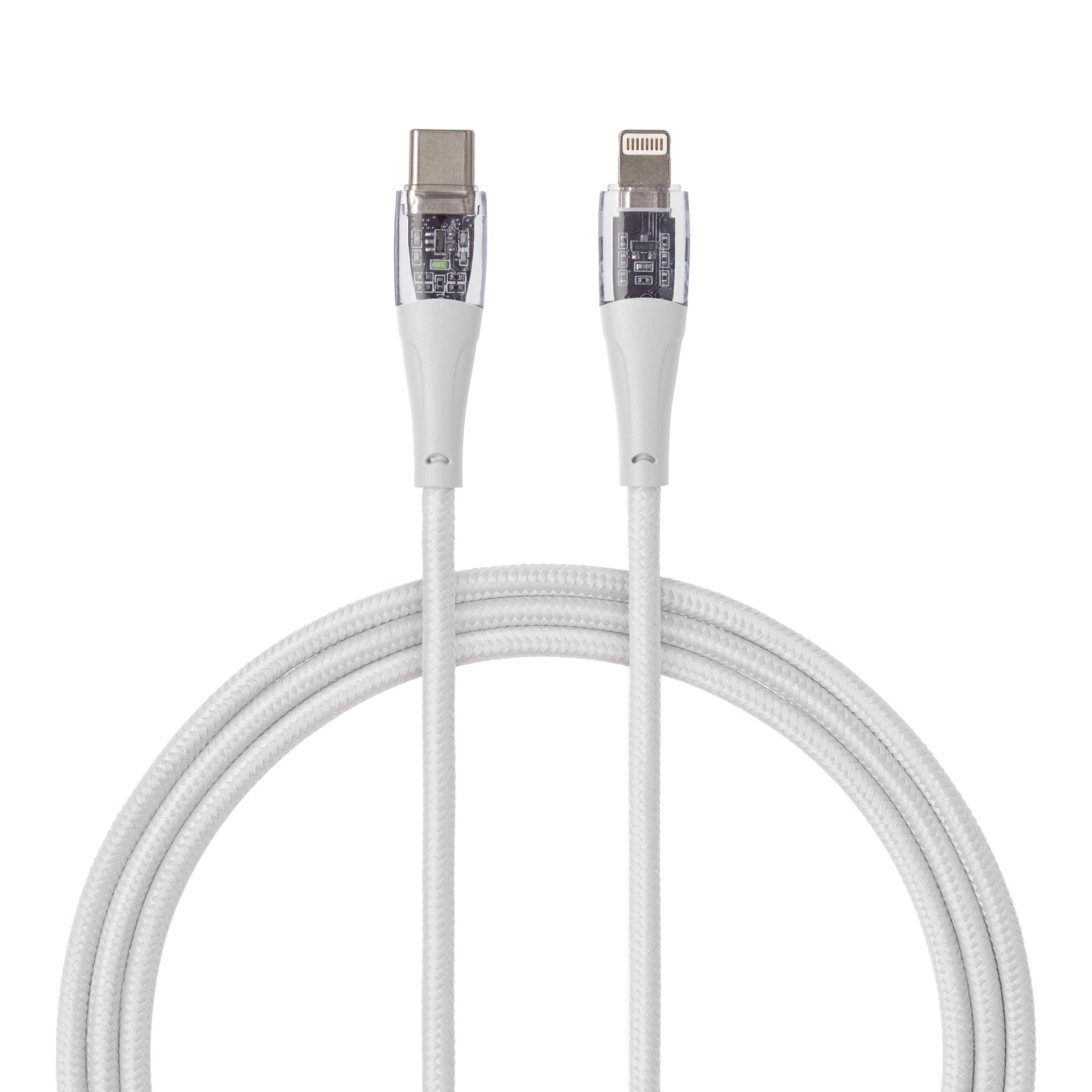 Kabel QUALO USB-C do Lightning 1,5m 2,4A Biały