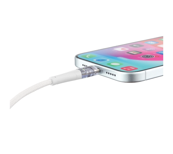 QUALO USB-C do Lightning 1,5m 2,4A Biały