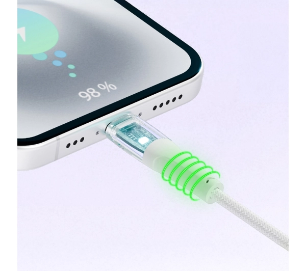 QUALO USB do USB-C 1,5m 3A Biały