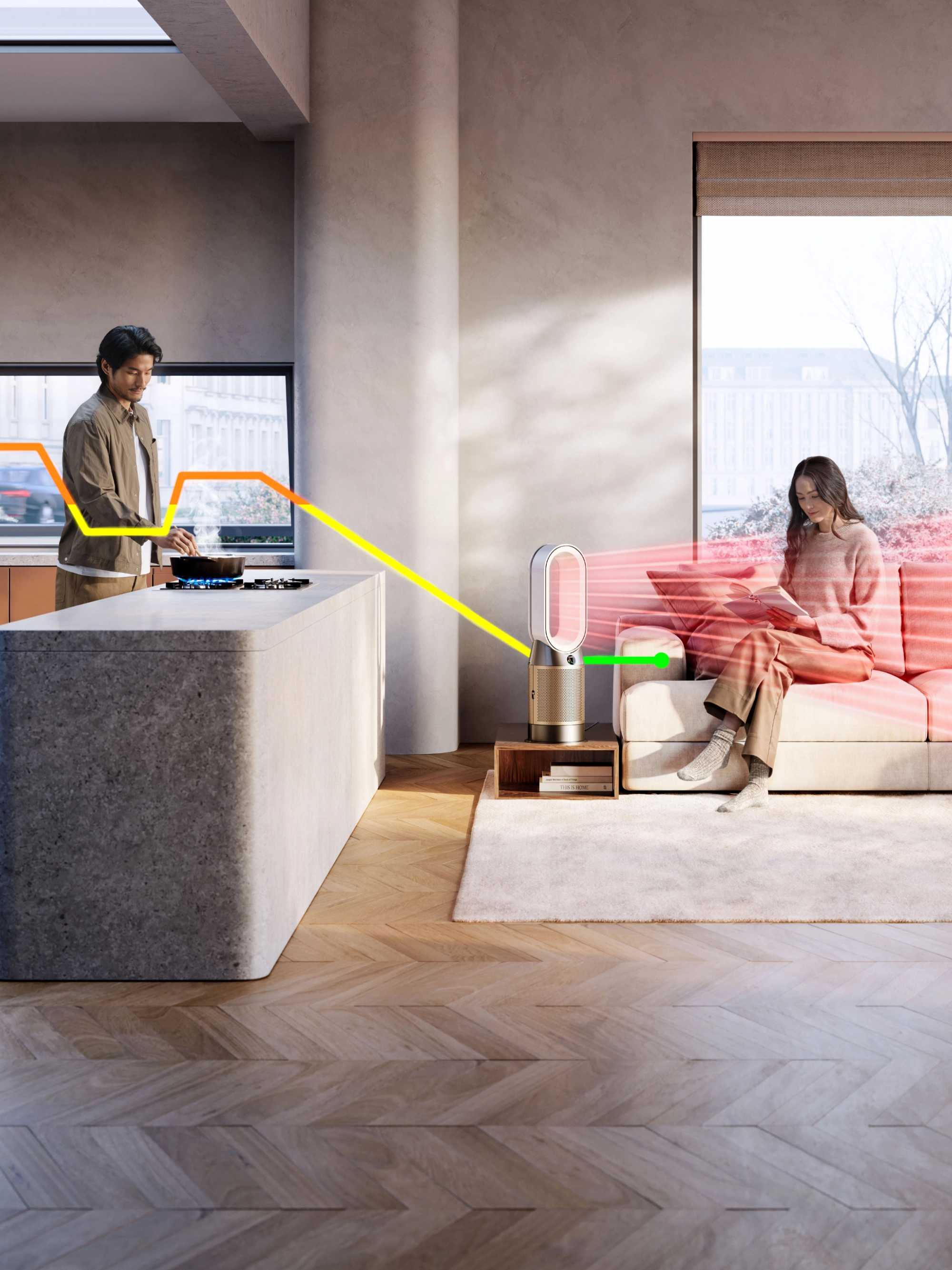 Oczyszczacz powietrza Dyson Purifier Hot+Cool HP2 De-NOx