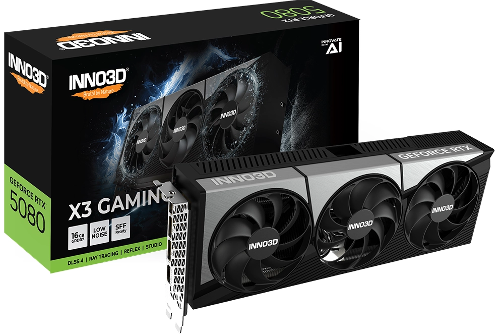 Karta graficzna Inno3D GeForce RTX 5080 X3 Gaming OC 16GB GDDR7 256bit DLSS 4