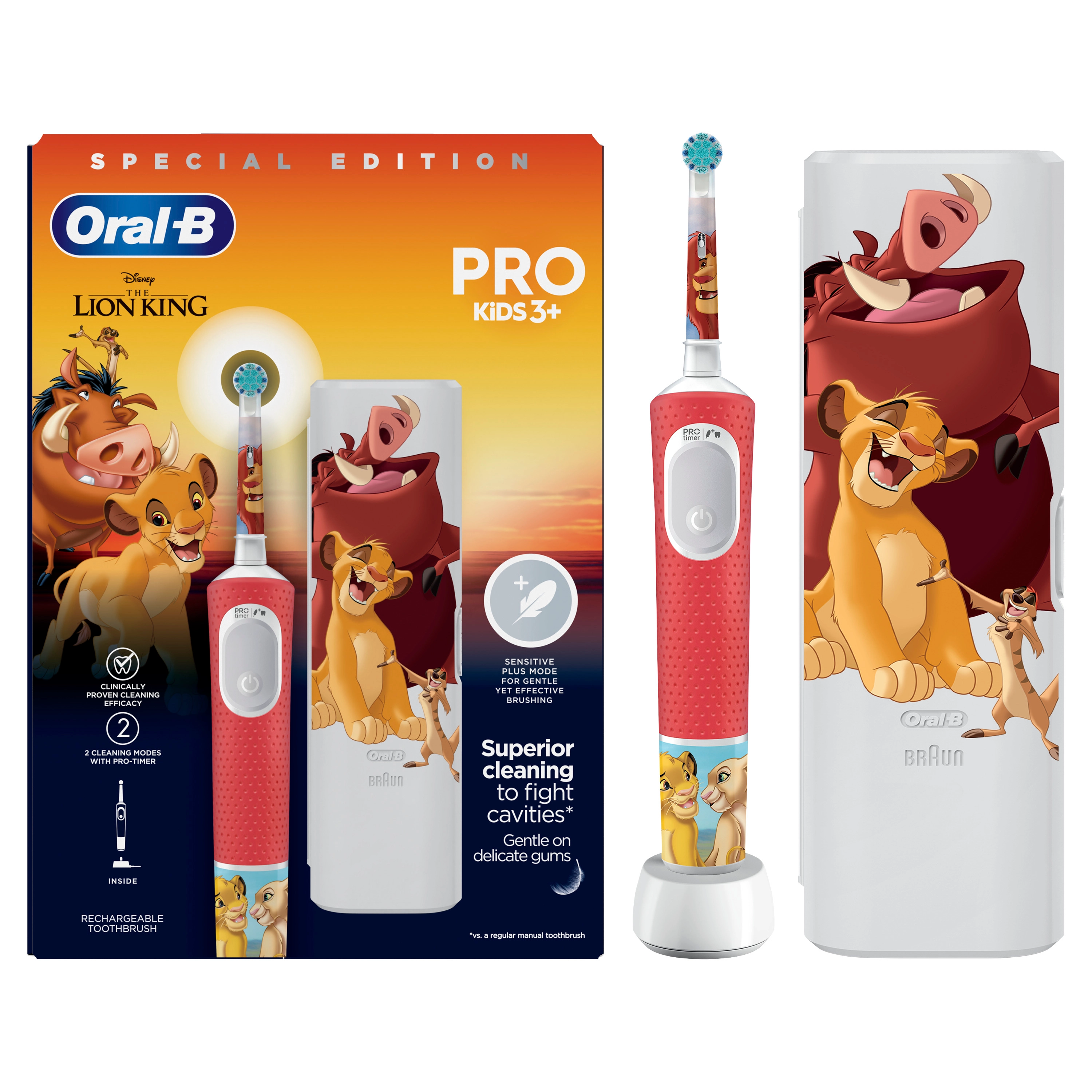 Szczoteczka elektryczna dla dzieci Oral-B Pro Kids Król Lew