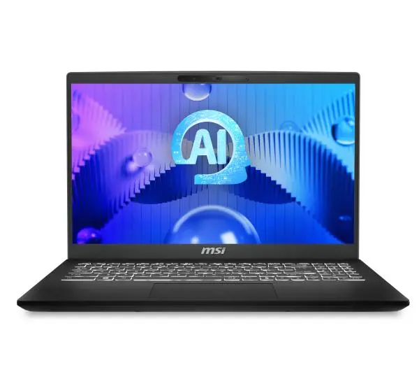 MSI Modern 15 H AI C1MOG-209PL 15,6" Ultra 7 155H 16GB RAM 512GB Dysk SSD Win11 Czarny Funkcje AI - Kup na Raty - RRSO 0%