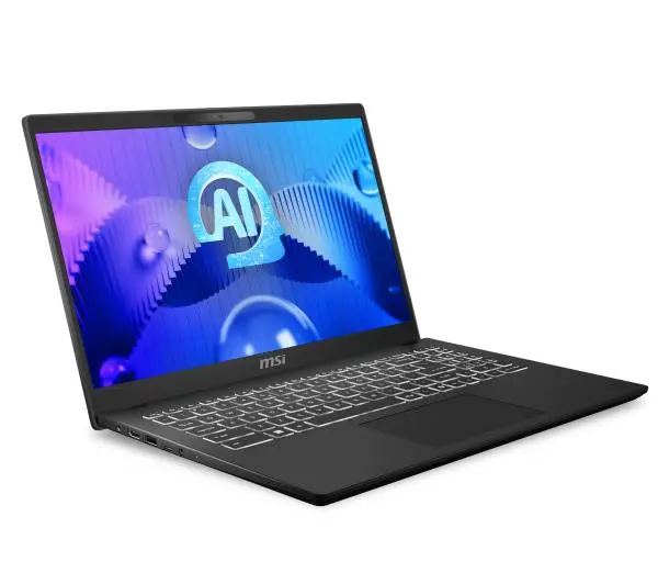 MSI Modern 15 H AI C1MOG-209PL 15,6" Ultra 7 155H 16GB RAM 512GB Dysk SSD Win11 Czarny Funkcje AI - Kup na Raty - RRSO 0%