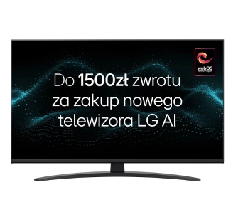 Telewizor LG 43NANO81A6A NanoCell AI 43" LED 4K webOS DVB-T2