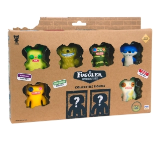 PMI Kids World Fuggler S1 Collectible Figures - 8 Pack Deluxe Box E