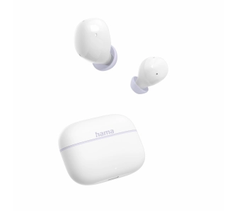 Słuchawki bezprzewodowe Hama Freedom Buddy II TWS Dokanałowe Bluetooth 5.3 Biały