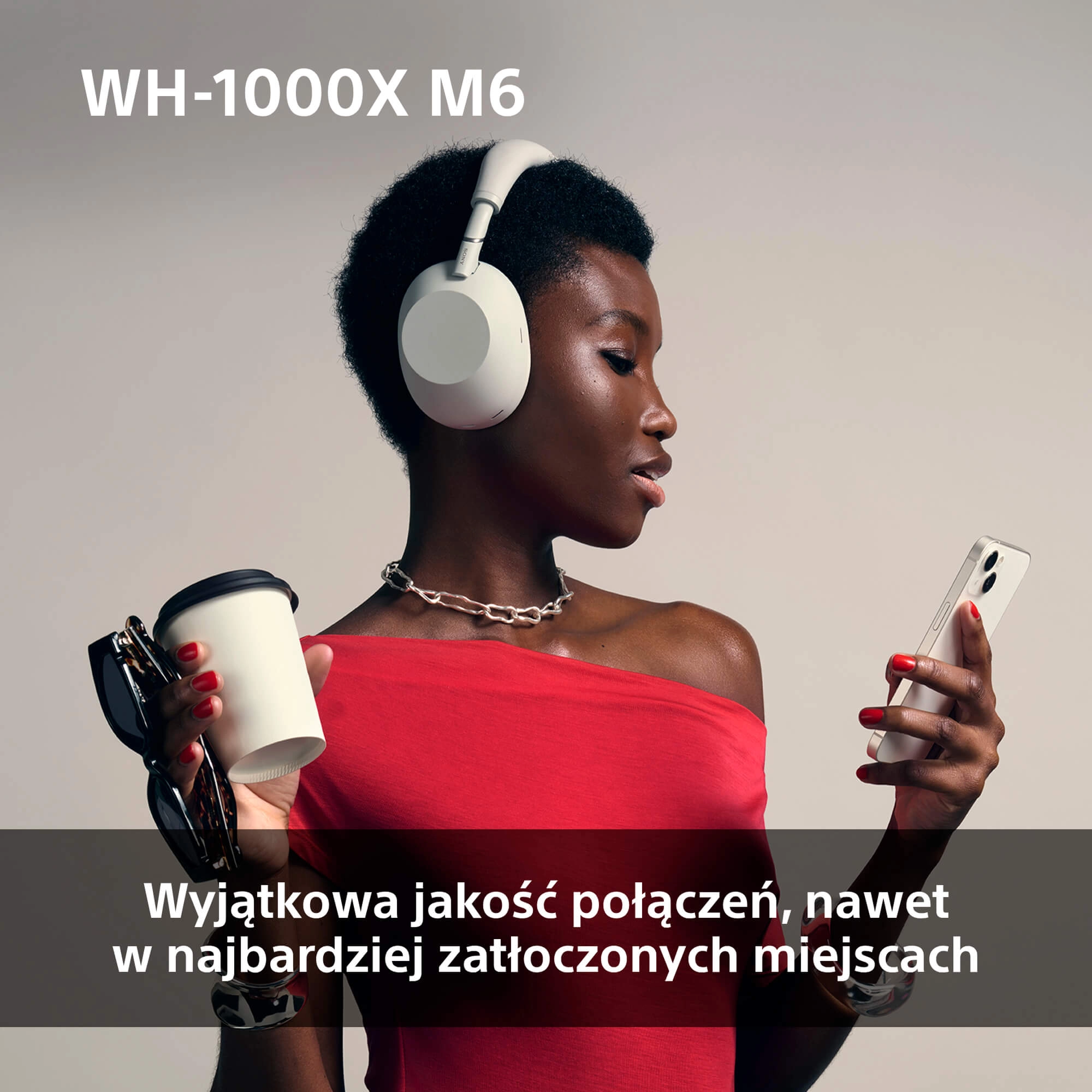 Słuchawki bezprzewodowe Sony WH-1000XM6 ANC Nauszne Bluetooth 5.3 Czarny