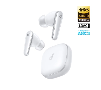 Słuchawki bezprzewodowe Soundcore Liberty 5 Dokanałowe Bluetooth 5.4 Funkcje AI Biały