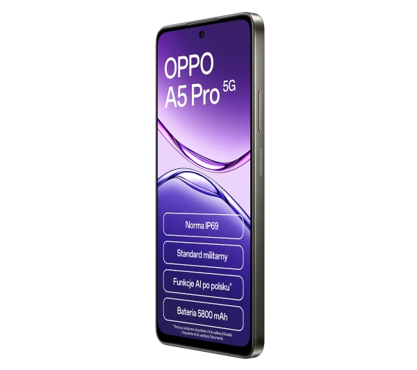 OPPO A5 Pro 5G 8/256GB Funkcje AI 6,6" 120Hz 50Mpix Brązowy - Kup na Raty - RRSO 0%