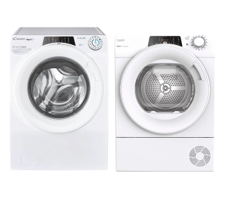 Candy pralka RapidO RO 1496DWMT/1-S + suszarka RapidO RO4 H7A2TEX-S Slim 46,5cm 7kg - TRZECI -55%, ALBO 5-TY ZA 1ZŁ - Kup na Raty - RRSO 0%