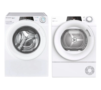 Zestaw Candy pralka RapidO RO 1496DWMT/1-S + suszarka RapidO RO4 H7A2TEX-S Slim 46,5cm 7kg