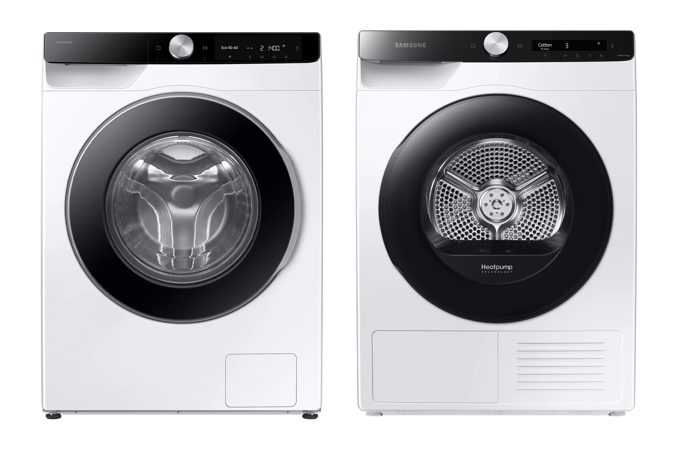 Zestaw Samsung pralka WW90DG6U25LKU4 9kg 1400obr/min + suszarka DV90T5240AE Optimal Dry AI Control 60cm 9kg