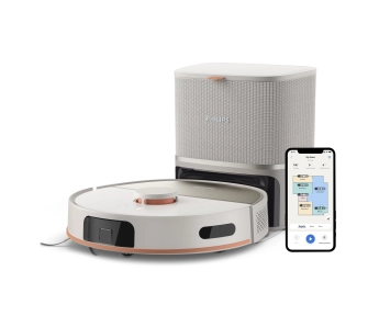 Robot sprzątający Philips Aqua 5000 XU5100/20 Funkcja mopowania Stacja oczyszczająca Tworzenie mapy pomieszczenia 66dB