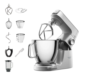 Robot planetarny Kenwood Titanium Chef Baker XL KVL85.124SI 1200W Blender kielichowy Dodatkowa misa
