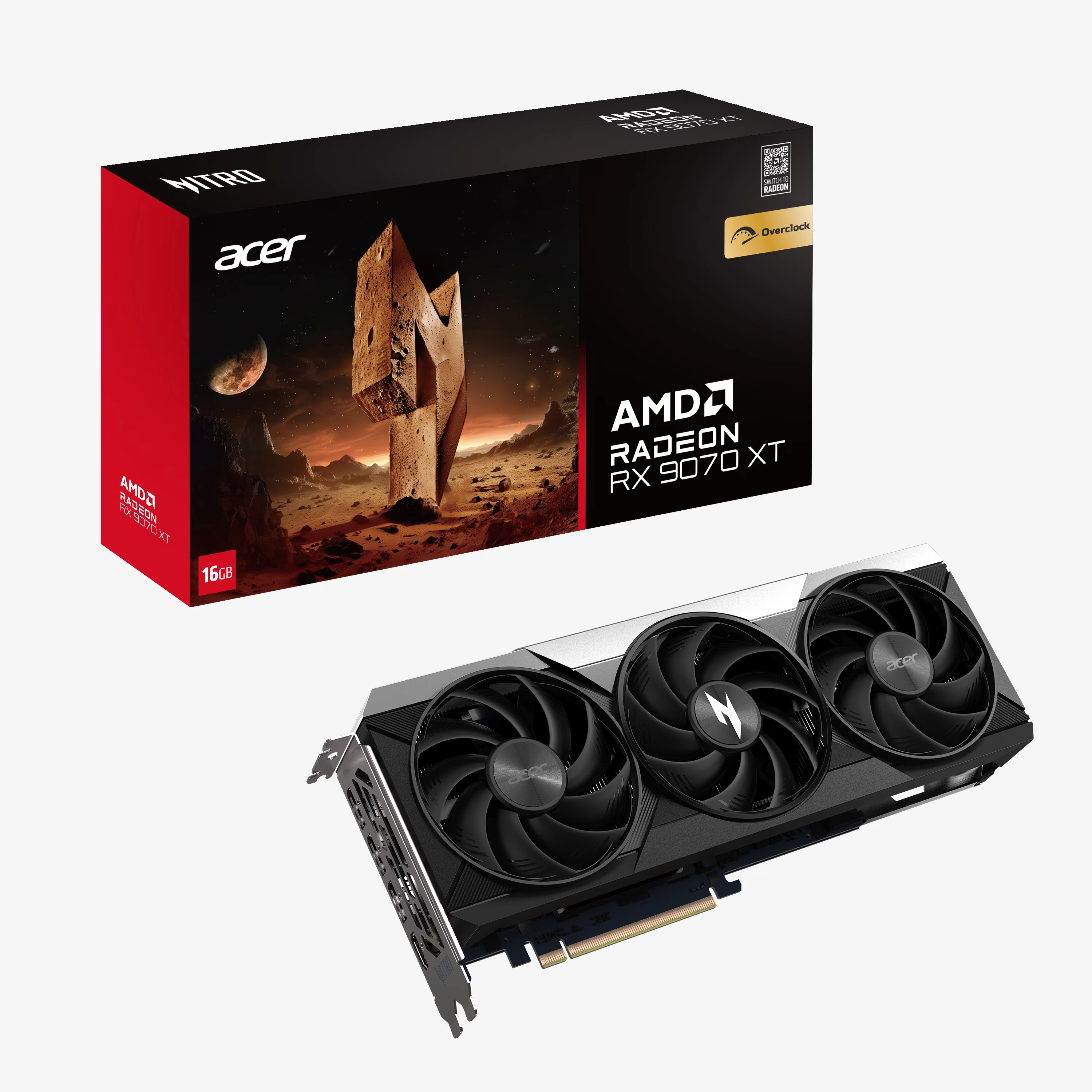 Karta graficzna Acer Nitro Radeon RX 9070 XT OC 16GB GDDR6 256bit FSR