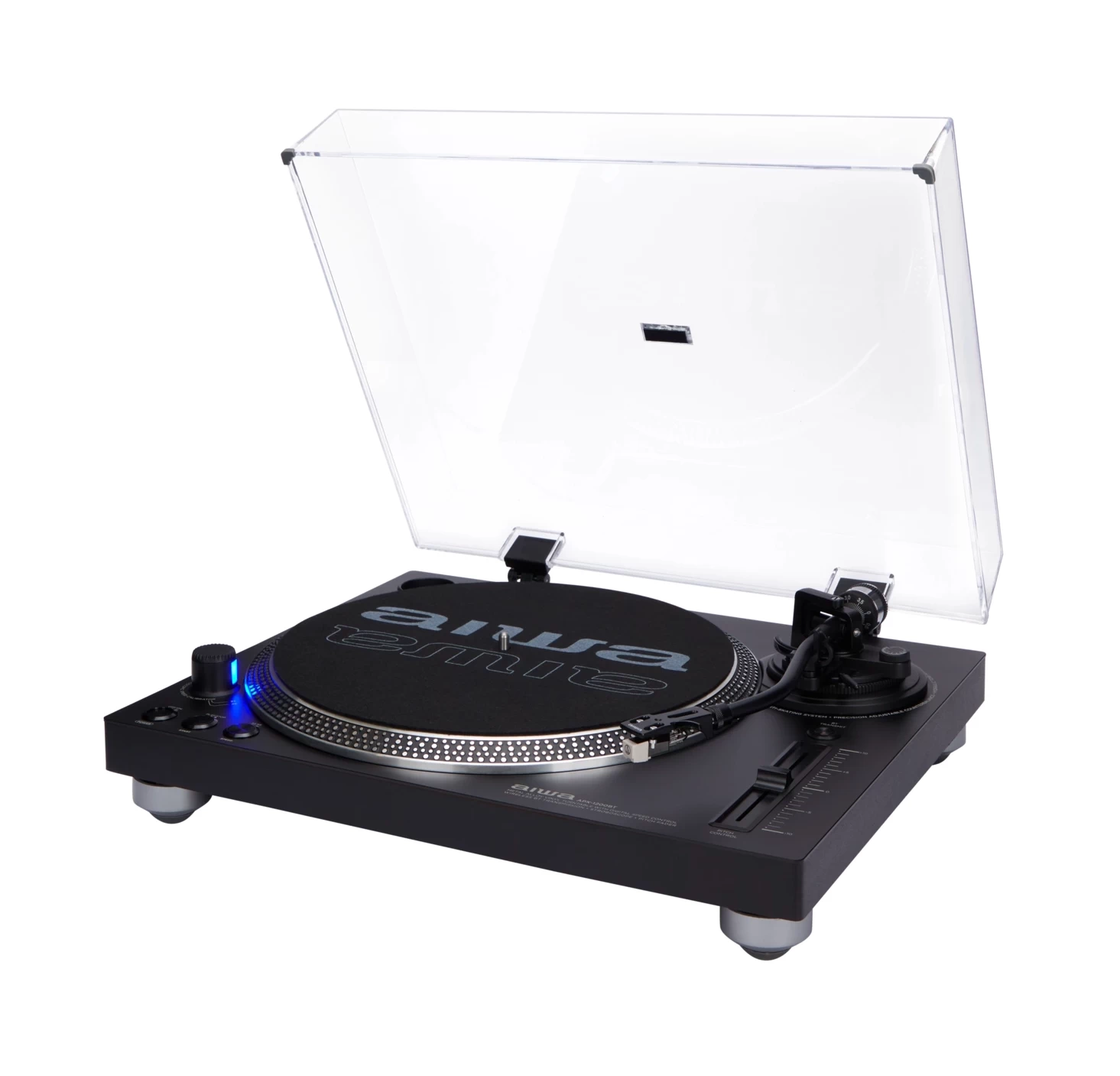 Gramofon Aiwa APX-1200BT/BK Manualny Napęd paskowy Przedwzmacniacz Bluetooth Czarny